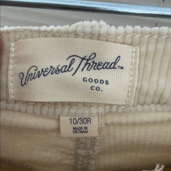 Universal Thread Vintage Straight Cream Corduroy Pants - Picture 6 of 7